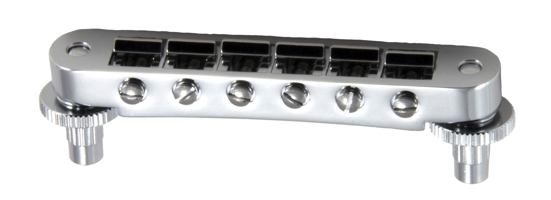 Grover 521C Tune-O-Matic Guitar Bridge (Unnotched) - Chrome