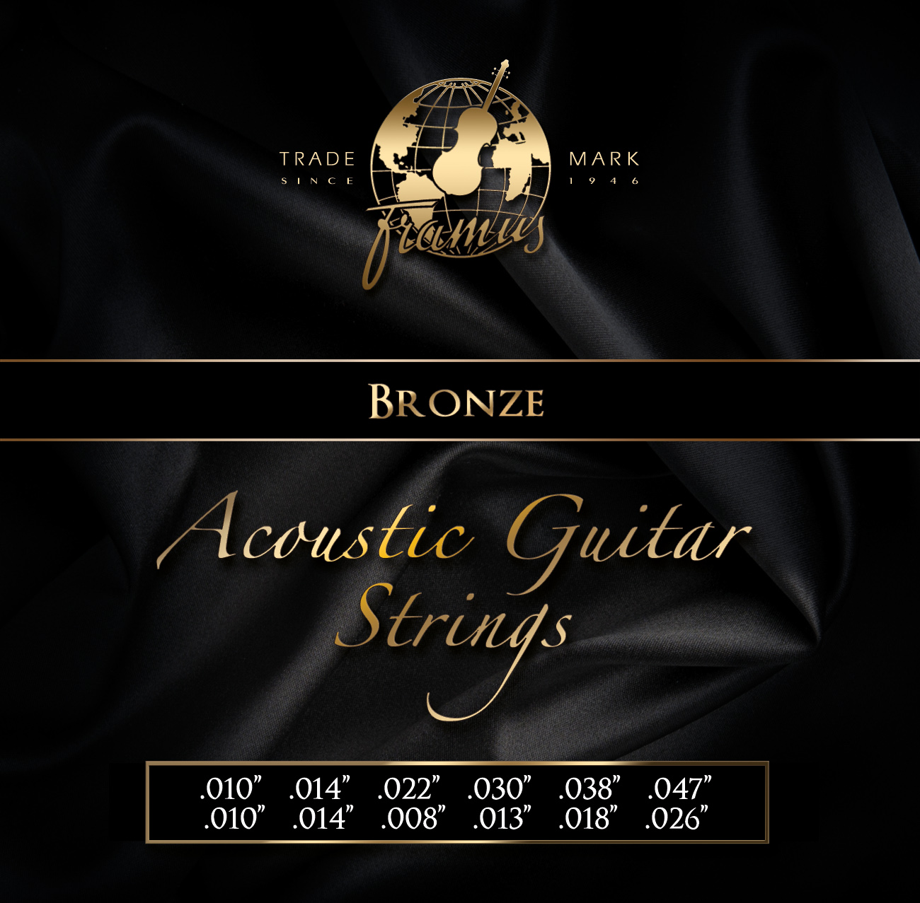 Framus Bronze Acoustic Guitar String Set - 12-String, .010"-.047"