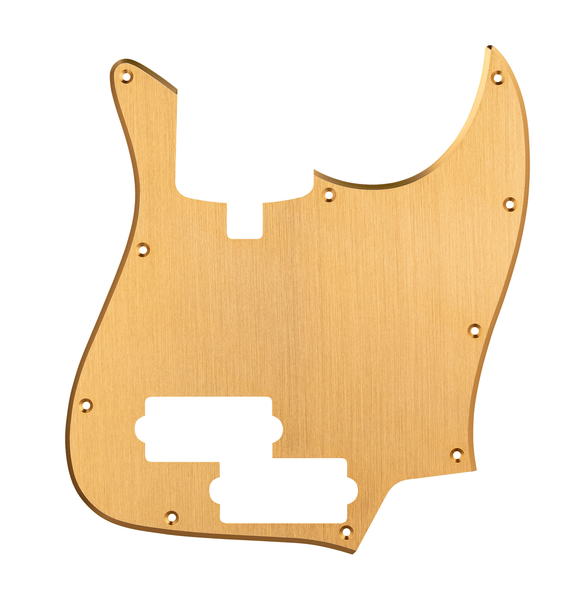 Sadowsky Parts - 21 Fret PJ Bass Pickguard - 4 String - Brushed Gold Aluminum