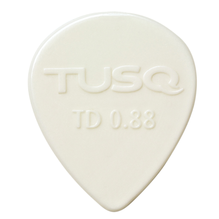TUSQ - Tear Drop Picks, Player's Pack, 6 pcs., white, 0,88 mm