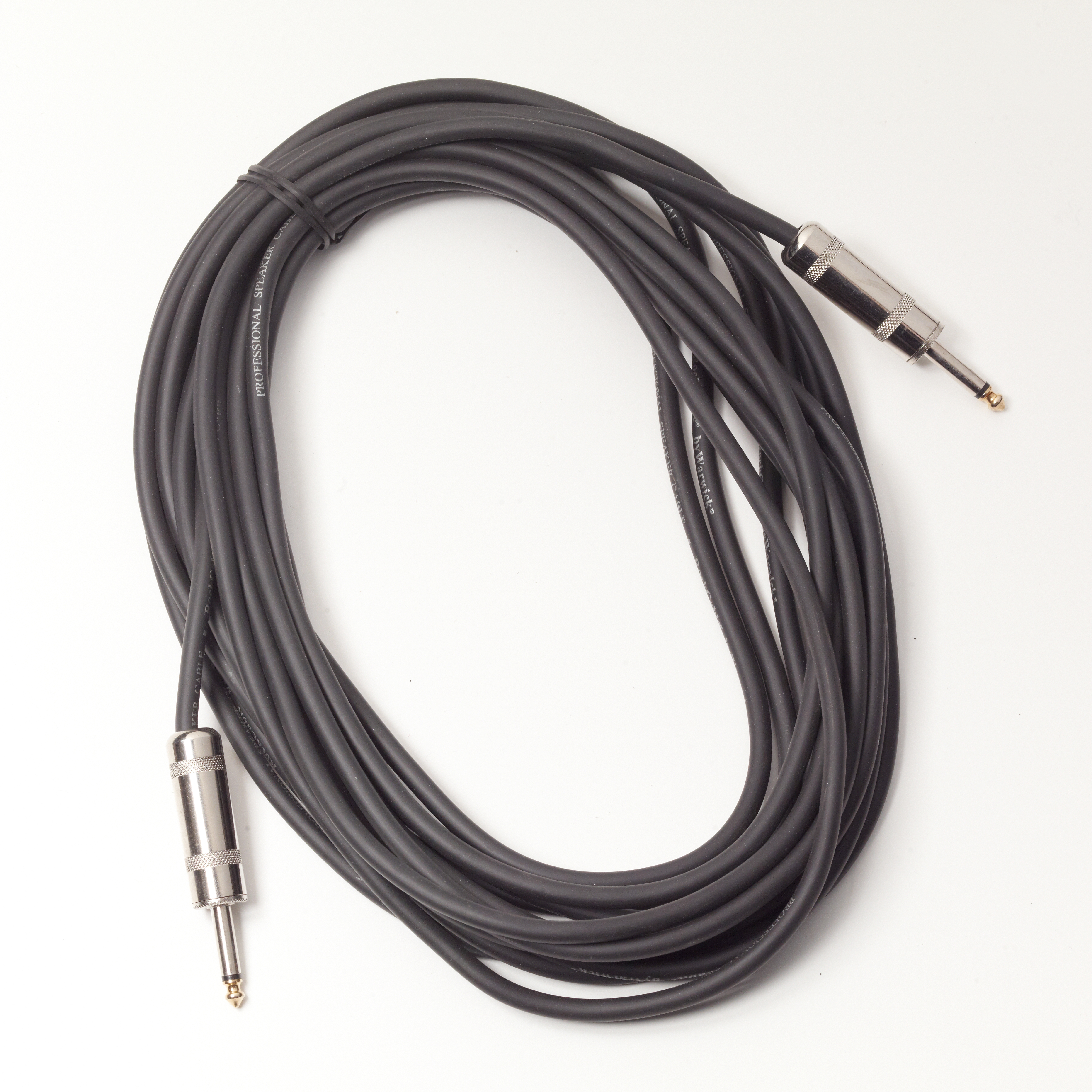 RockCable Speaker Cable - straight TS (6.3 mm / 1/4") - 10 m / 32.8 ft, 7 mm