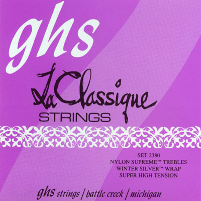 GHS La Classique - 2380 - Classical Guitar String Set, Tie-On, High Tension