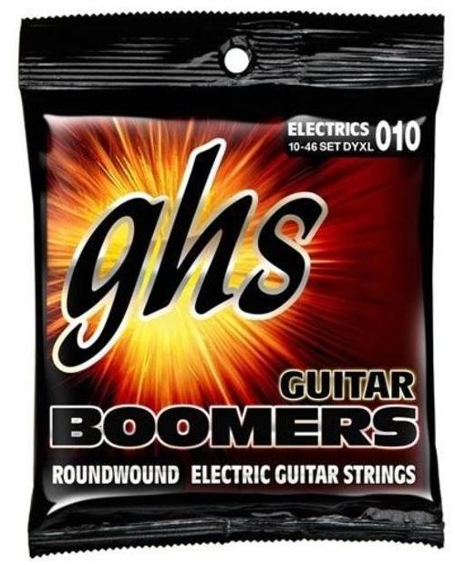 GHS Guitar Boomers Wound 3rd - DYXL - Electric Guitar String Set, Extra Light, .010-.046