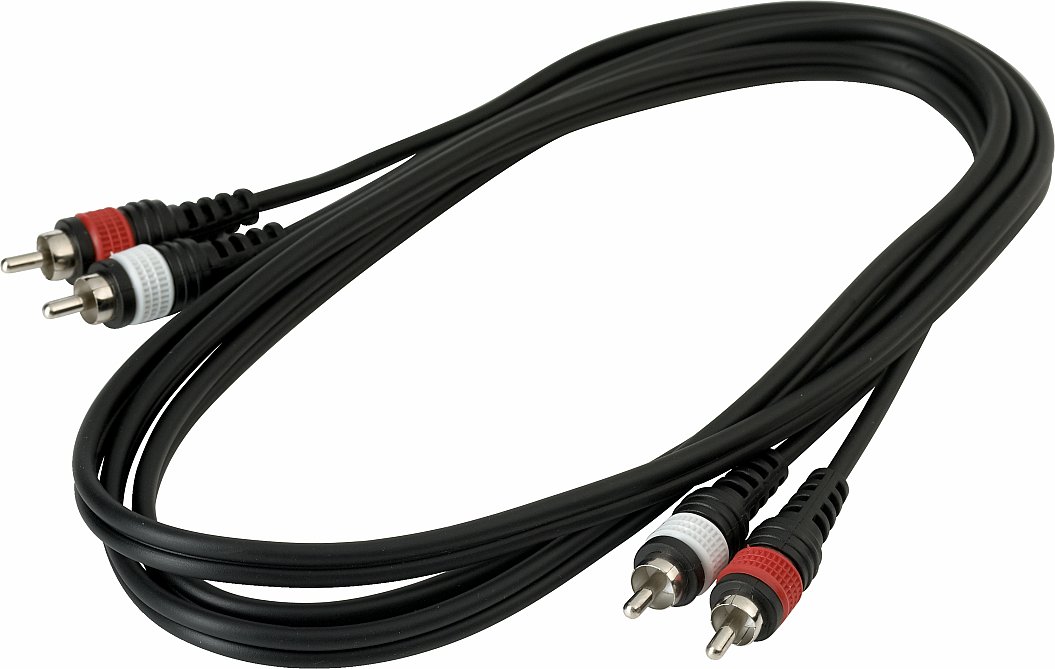 RockCable Patch Cable - 2 x RCA to 2 x RCA - 1.8 m / 5.9 ft