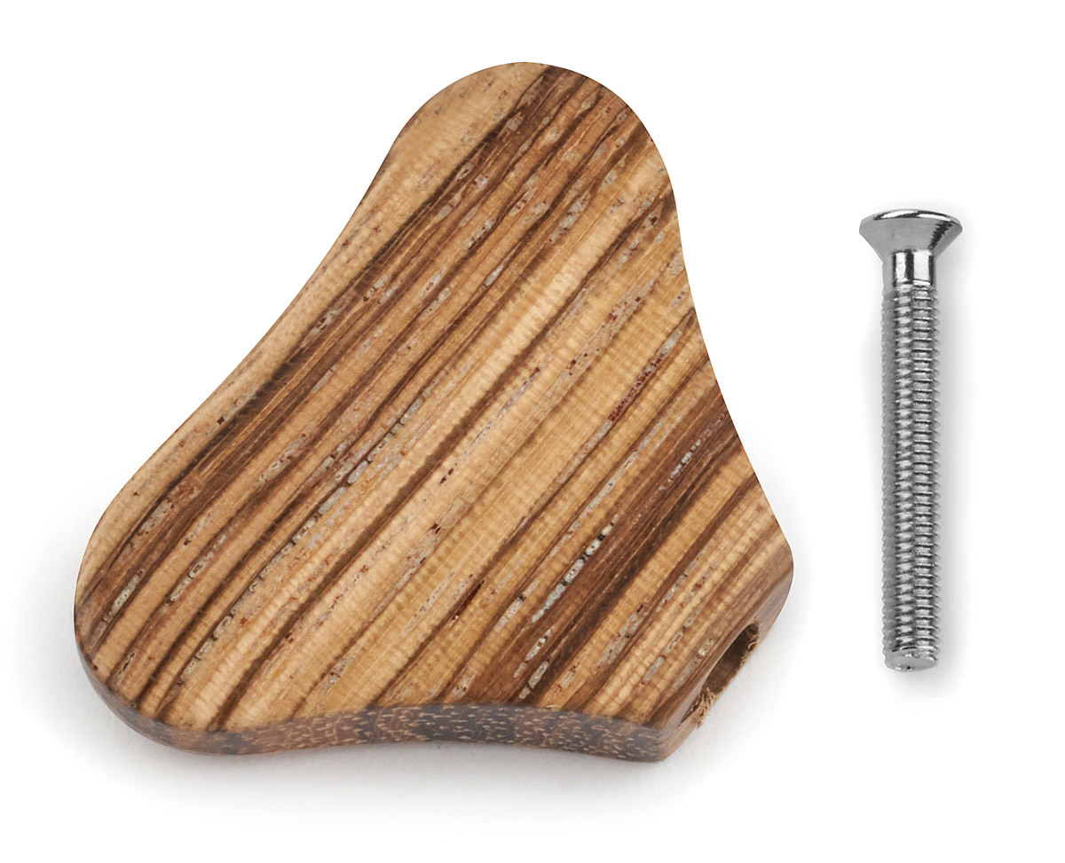 Warwick Parts - Wooden Peg for Warwick Machine Heads - Zebrawood (with Chrome Screw)
