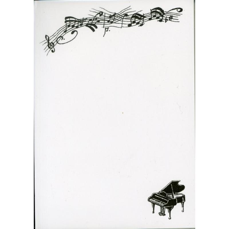 Notizblock Piano A6