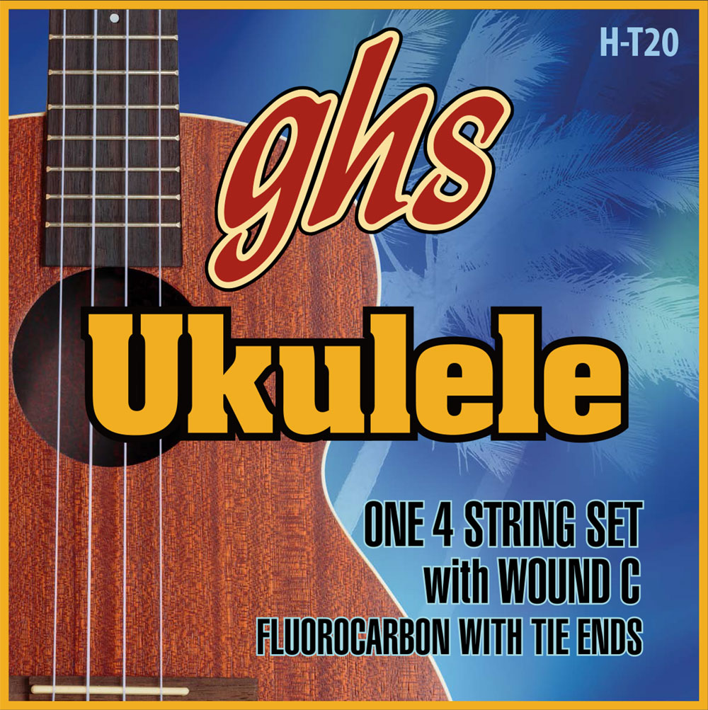 GHS Ukulele Fluorocarbon Tie Ends - H-T20 - Ukulele String Set, Tenor