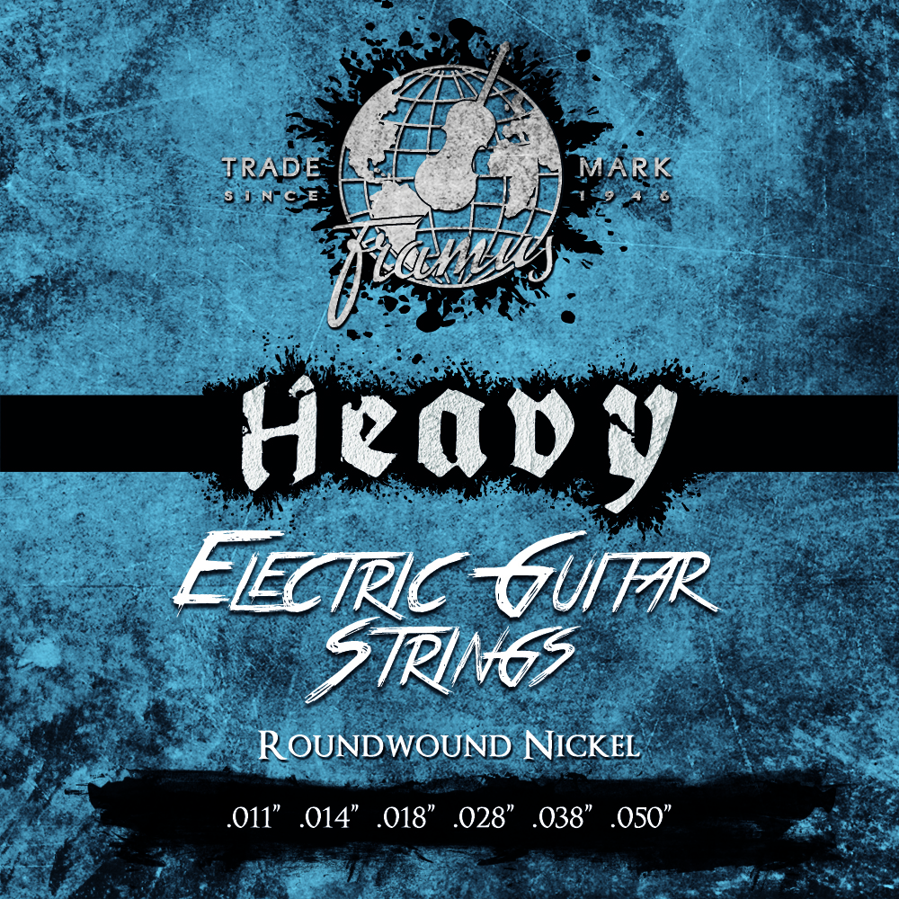 Framus Blue Label Electric Guitar String Set, Nickel-Plated Steel - Heavy, .011"-.050"