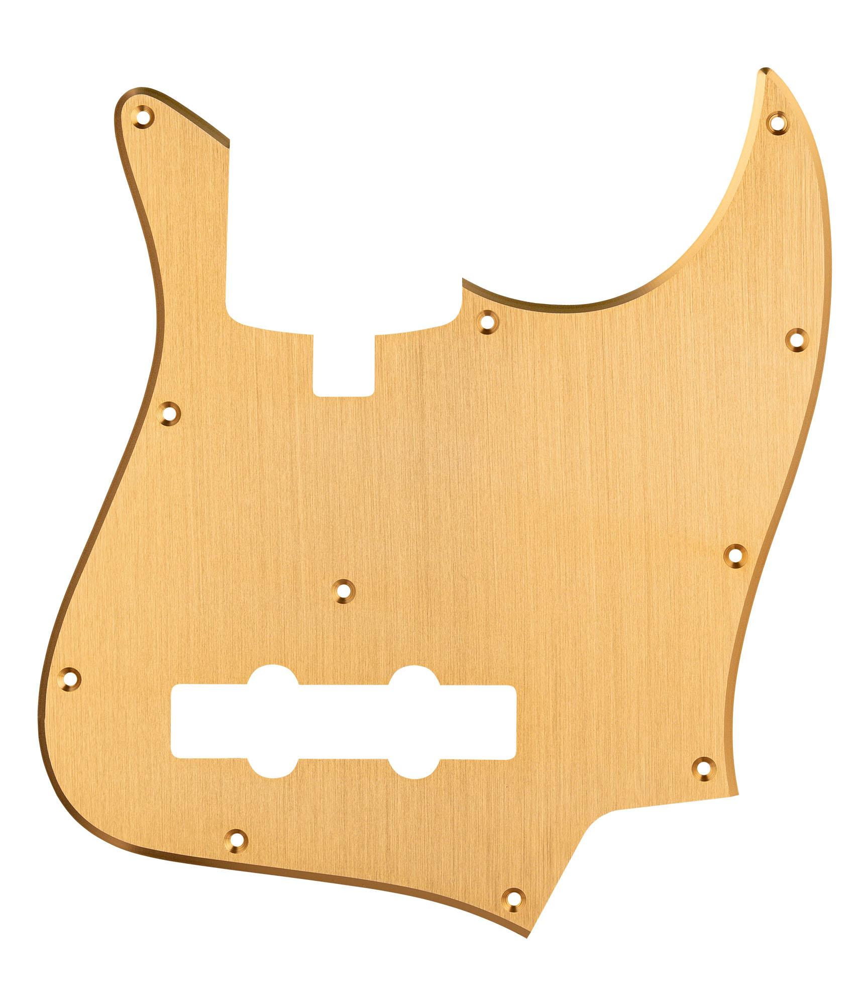 Sadowsky Parts - 21 Fret Jazz Bass Pickguard - 4 String - Brushed Gold Aluminum
