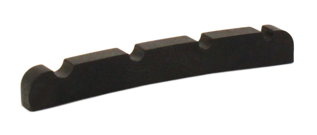 Black TUSQ XL PT-1215-00 - Slotted Bass Nut, 4-String - Electric, F-Style (J), Curved