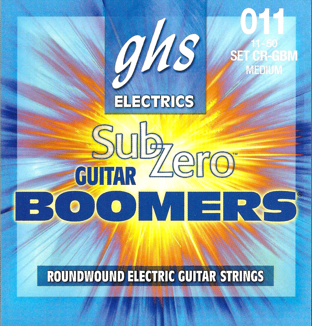 GHS Sub Zero Boomers - CR-GBM - Electric Guitar String Set, Medium, .011-.050