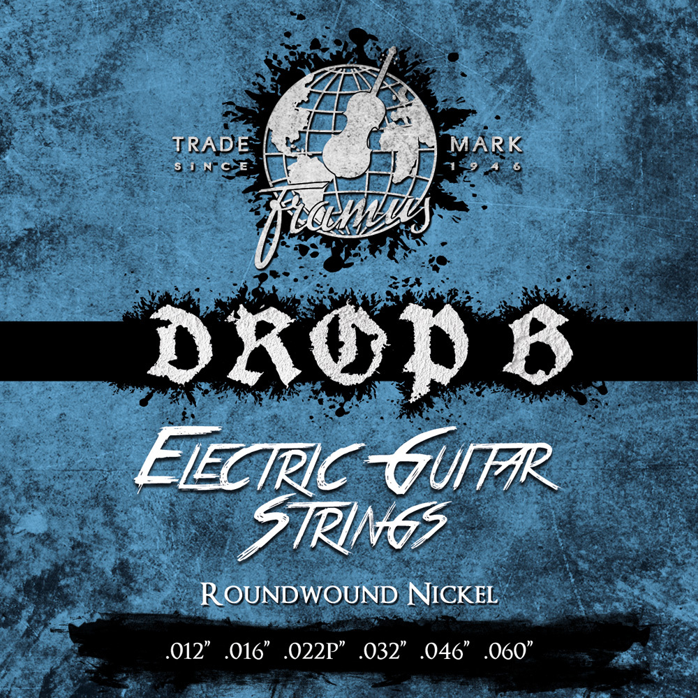 Framus Blue Label Electric Guitar String Set, Nickel-Plated Steel - Drop B and A, .012"-.060"