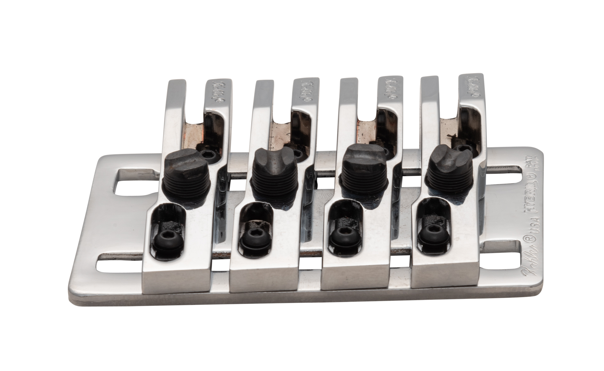 Kahler 2440-W4 - 4-String Bass Fixed Bridge - Chrome