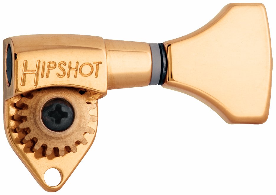 Hipshot Classic Open Guitar Tuning Machines - Bass Side (Left) - Gold