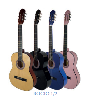 ROCIO Konzertgitarre 1/2 Natur - Kindergitarre
