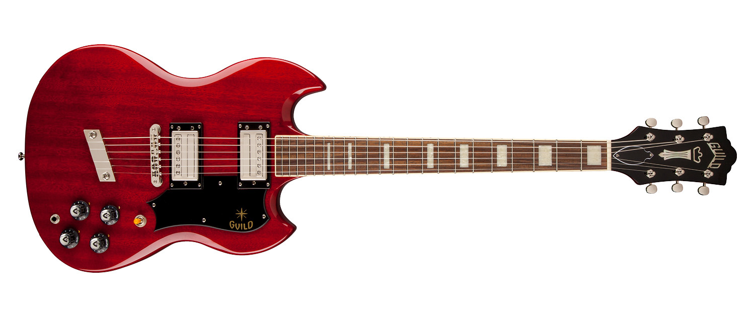 GUILD E-Gitarre Polara S-100 Cherry Red