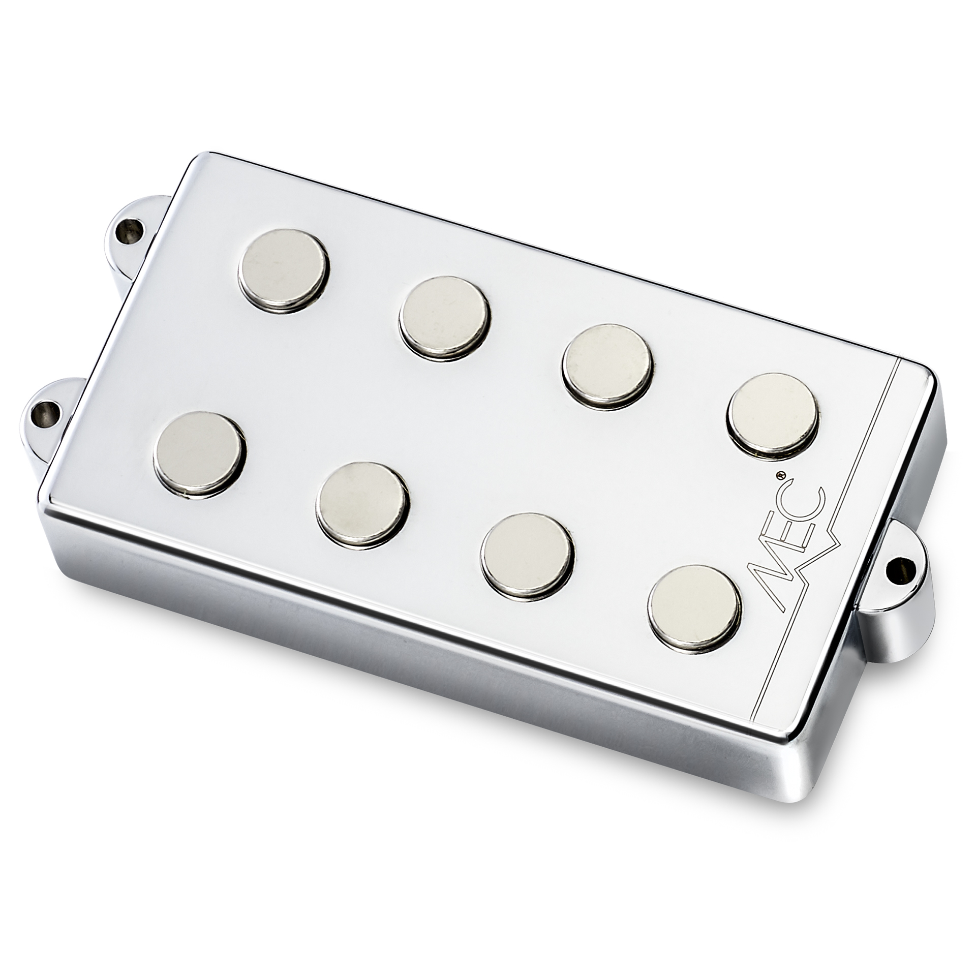 MEC Passive MM-Style Bass Pickup, Metal Cover, 4-String - Chrome