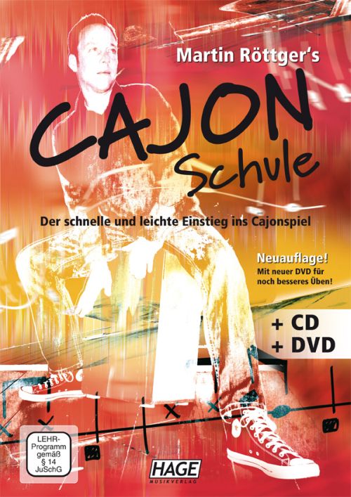 HAGE EH3747 Cajon Schule + CD/DVD