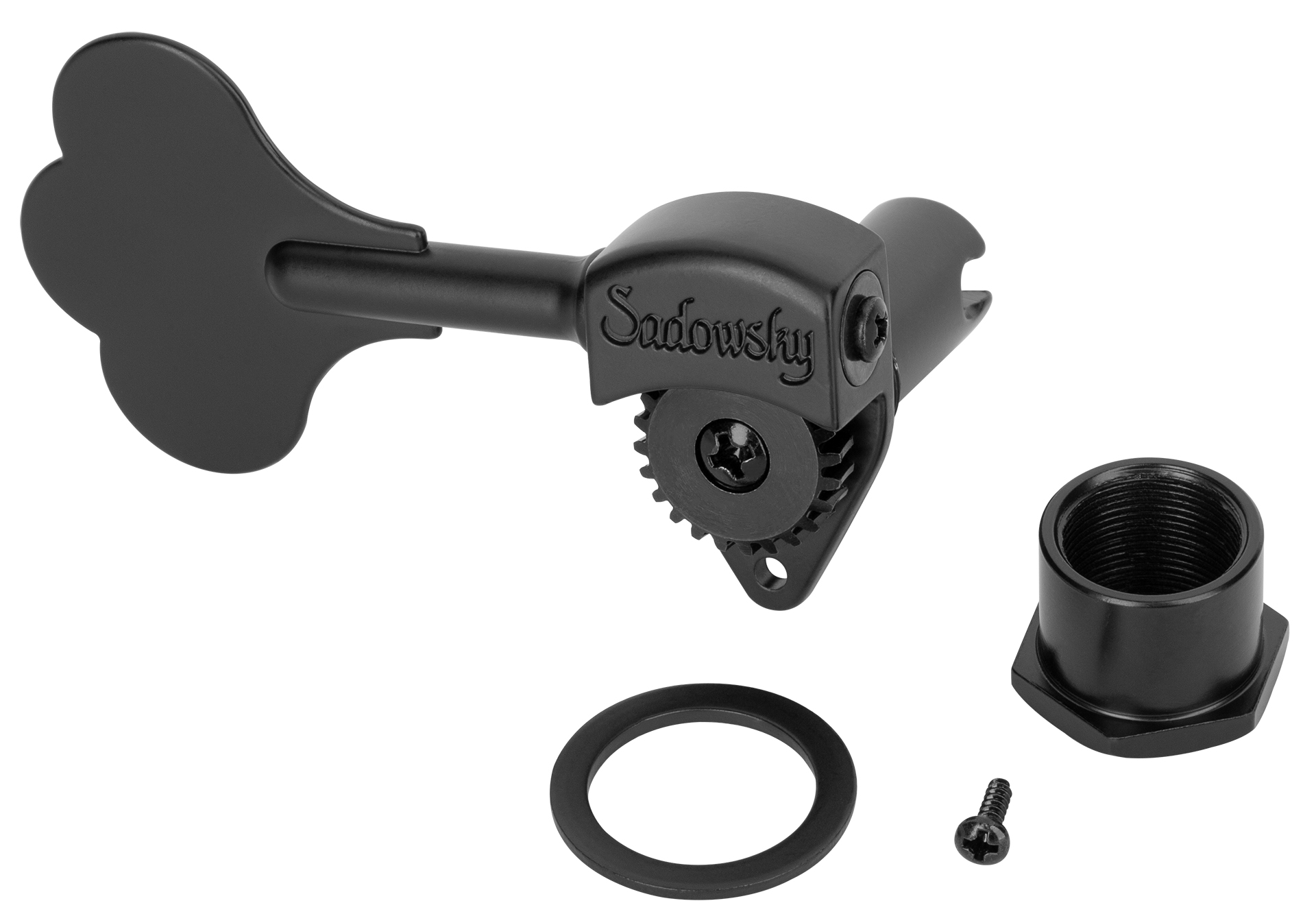 Sadowsky Parts - Light Machinehead with Open Gear - Black - Right (Treble) Side