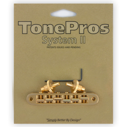 TonePros TP6 G - Standard Tune-O-Matic Bridge (Small Posts) - Gold