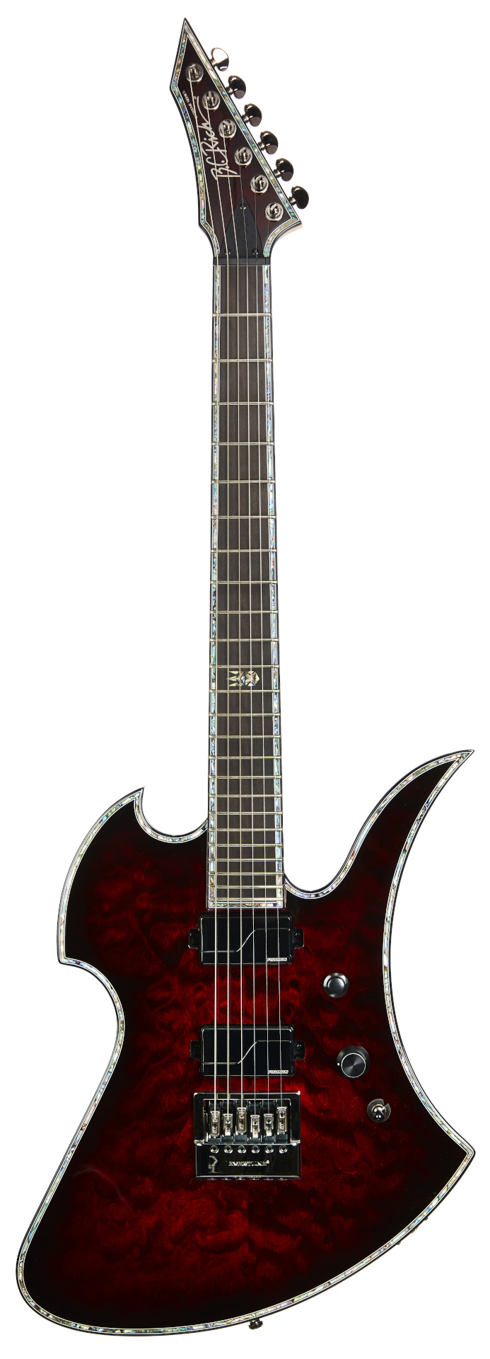 B.C. Rich Mockingbird Extreme Exotic with Evertune Bridge - Quilted Maple Top, Black Cherry