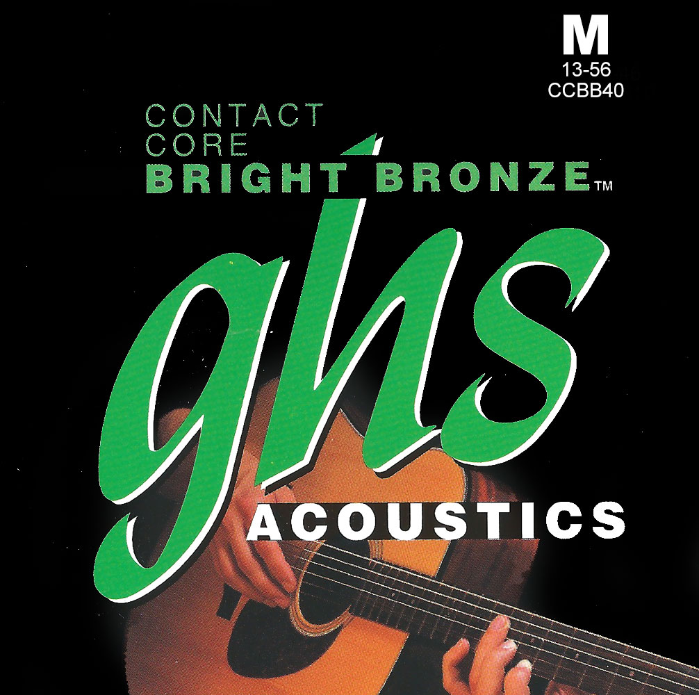 GHS Contact Core Bright Bronze - Acoustic Guitar String Set, Medium, .013-.056