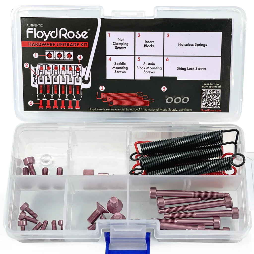 Floyd Rose FRUK1-SS-PK - Color Stainless Steel Hardware Upgrade Kit, Pink