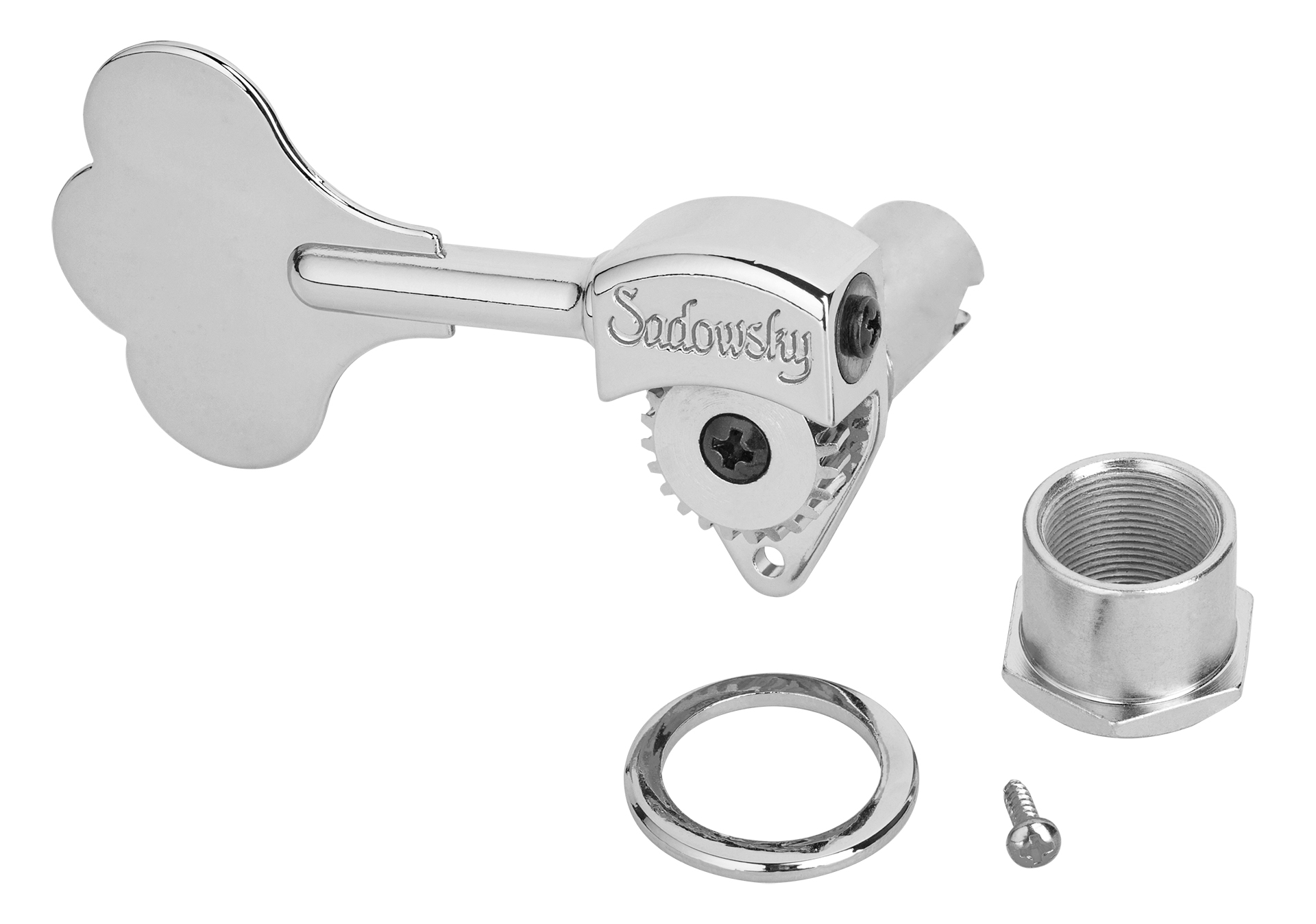 Sadowsky Parts - Light Machinehead with Open Gear - Chrome - Right (Treble) Side