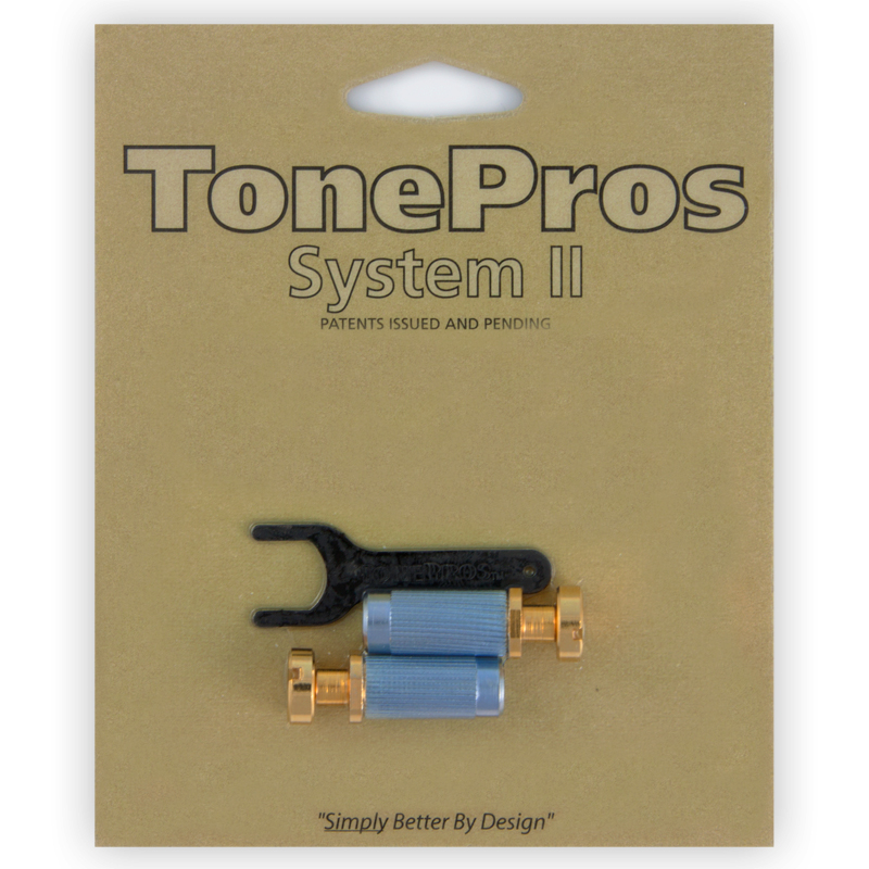 TonePros VM1 G - Metric Steel Locking Studs (Vintage Series) - Gold