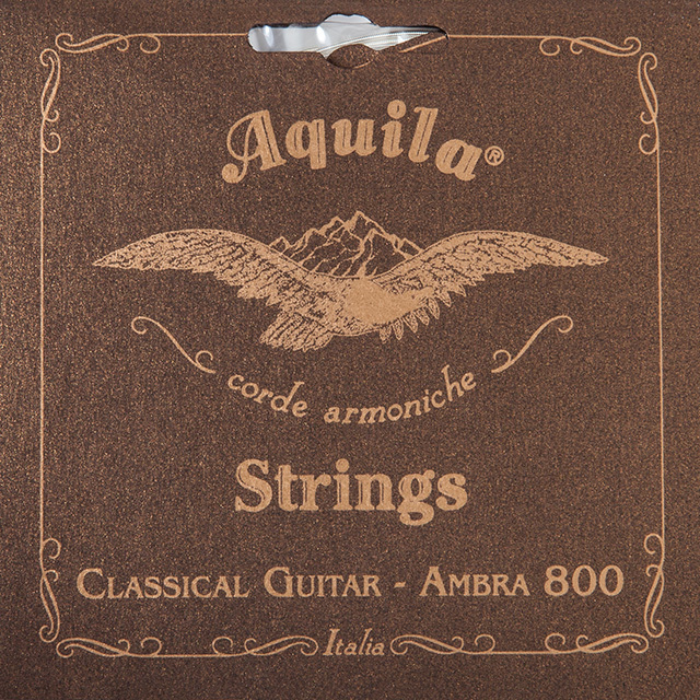 Aquila 82C - Ambra 800 Series, Classical Guitar / Historical Guitar String Set - Low Tension