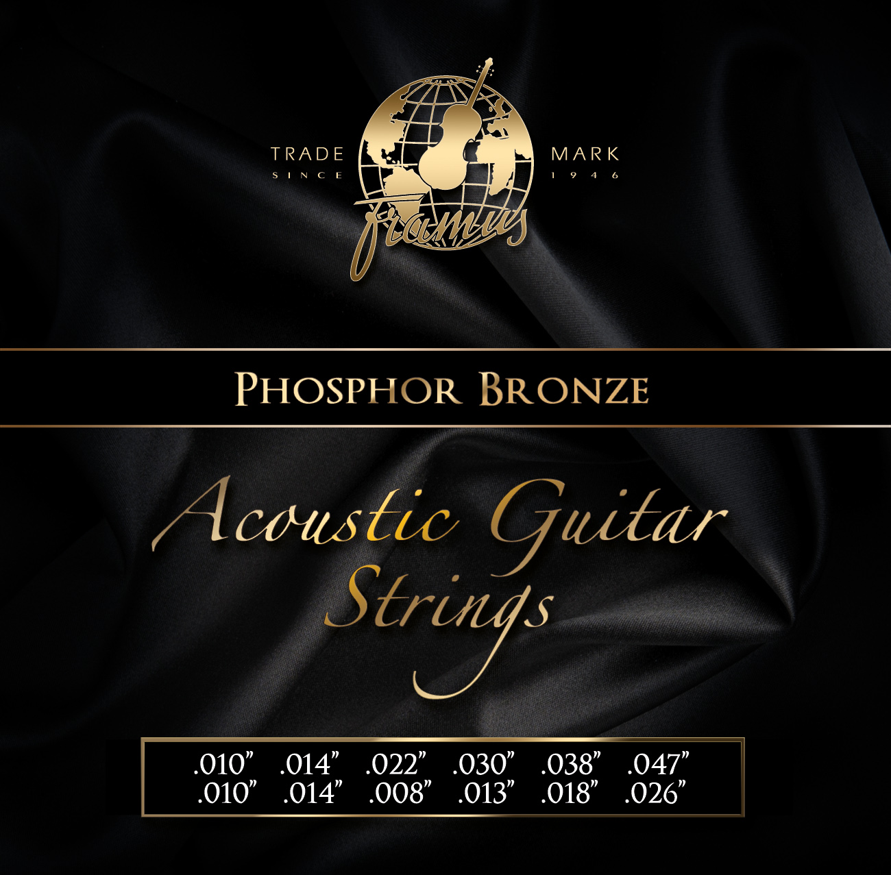 Framus Phosphor Bronze Acoustic Guitar String Set - 12-String, .010"-.047"
