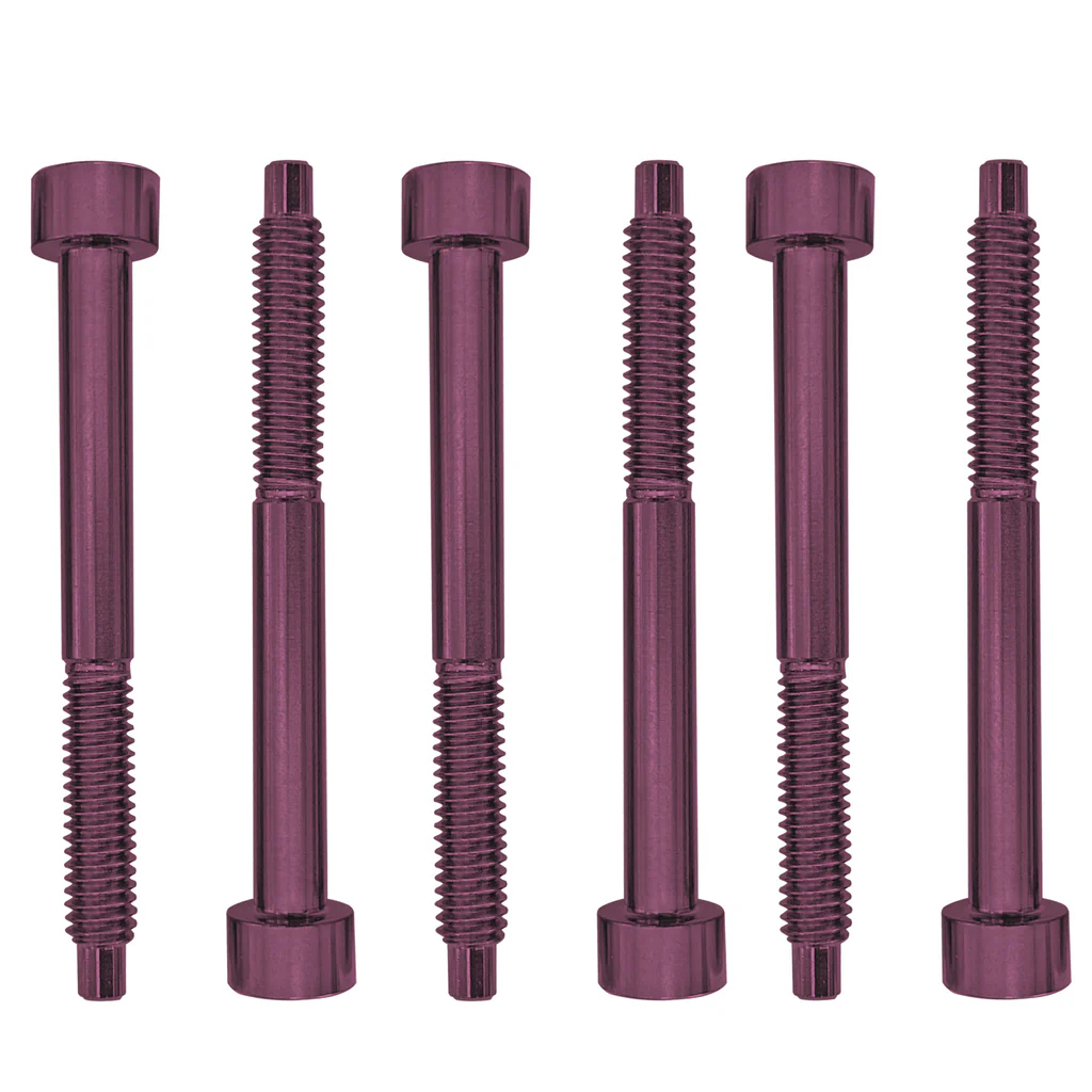 Floyd Rose FROSLSPKP - Color Stainless Steel String Lock Screws (6 pcs), Pink