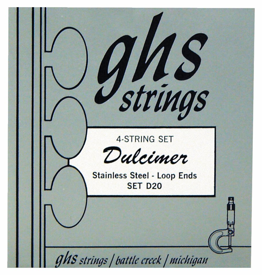 GHS D20 - Dulcimer String Set, C-Ionian Tuning, Loop End