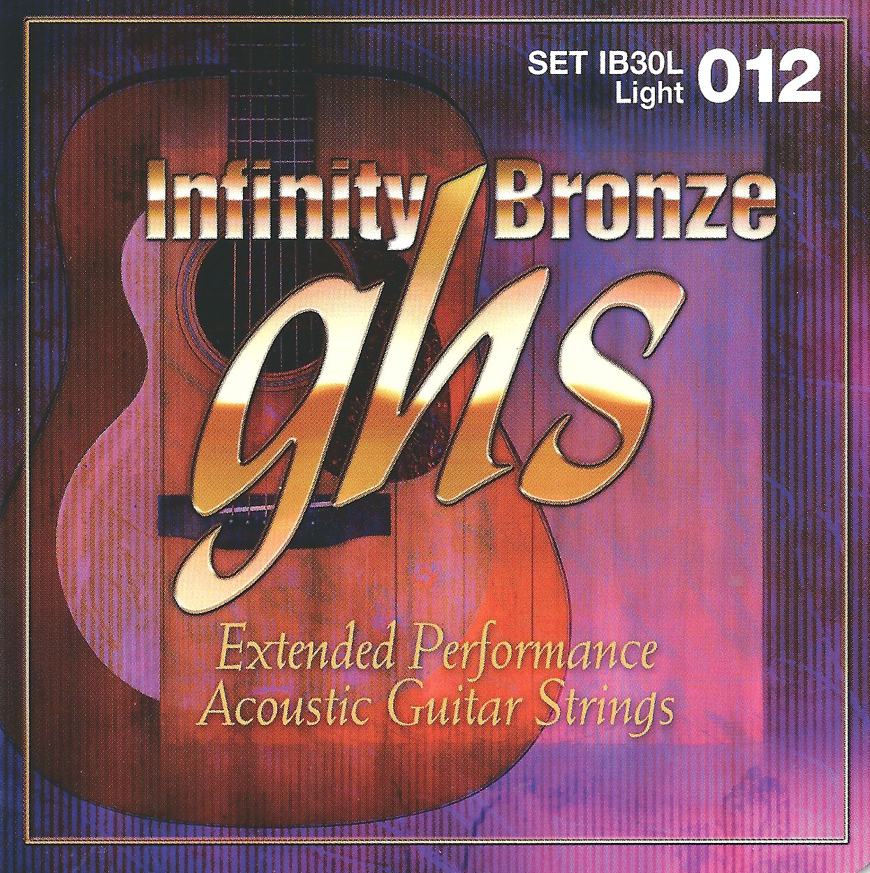 GHS Infinity Bronze - IB30L - Acoustic Guitar String Set, Light, .012-.054