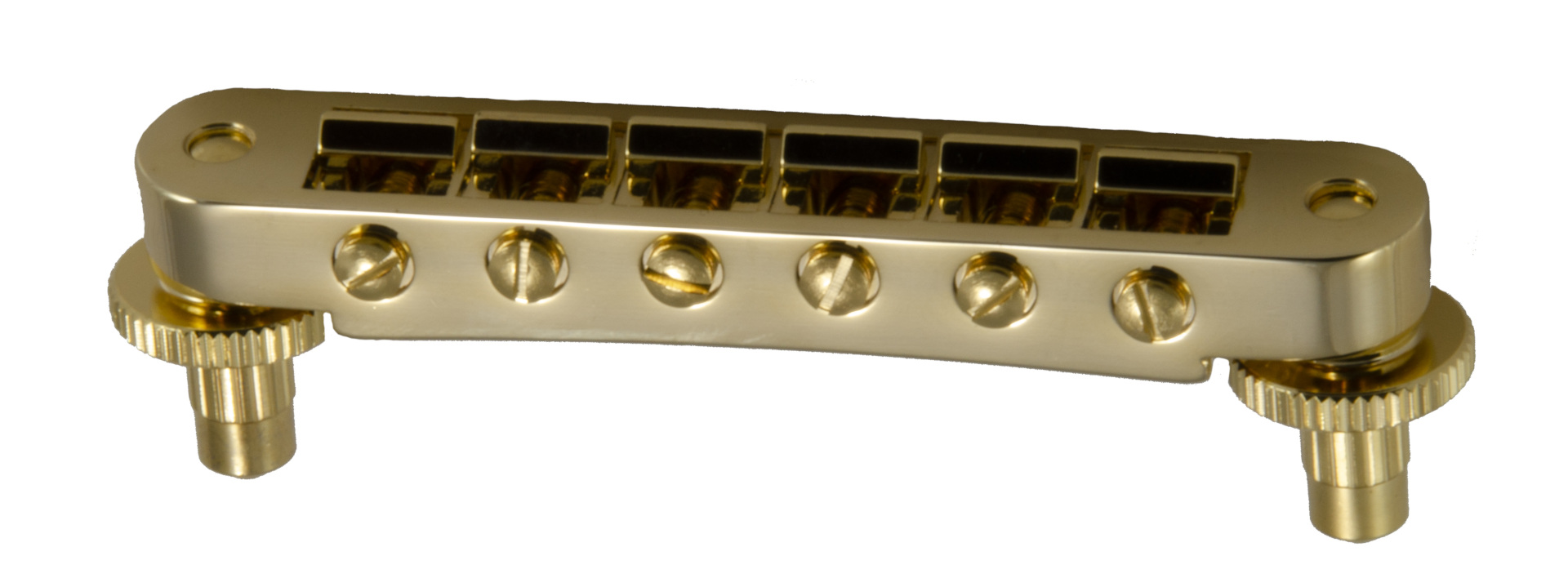 Grover 521G Tune-O-Matic Guitar Bridge (Unnotched) - Gold