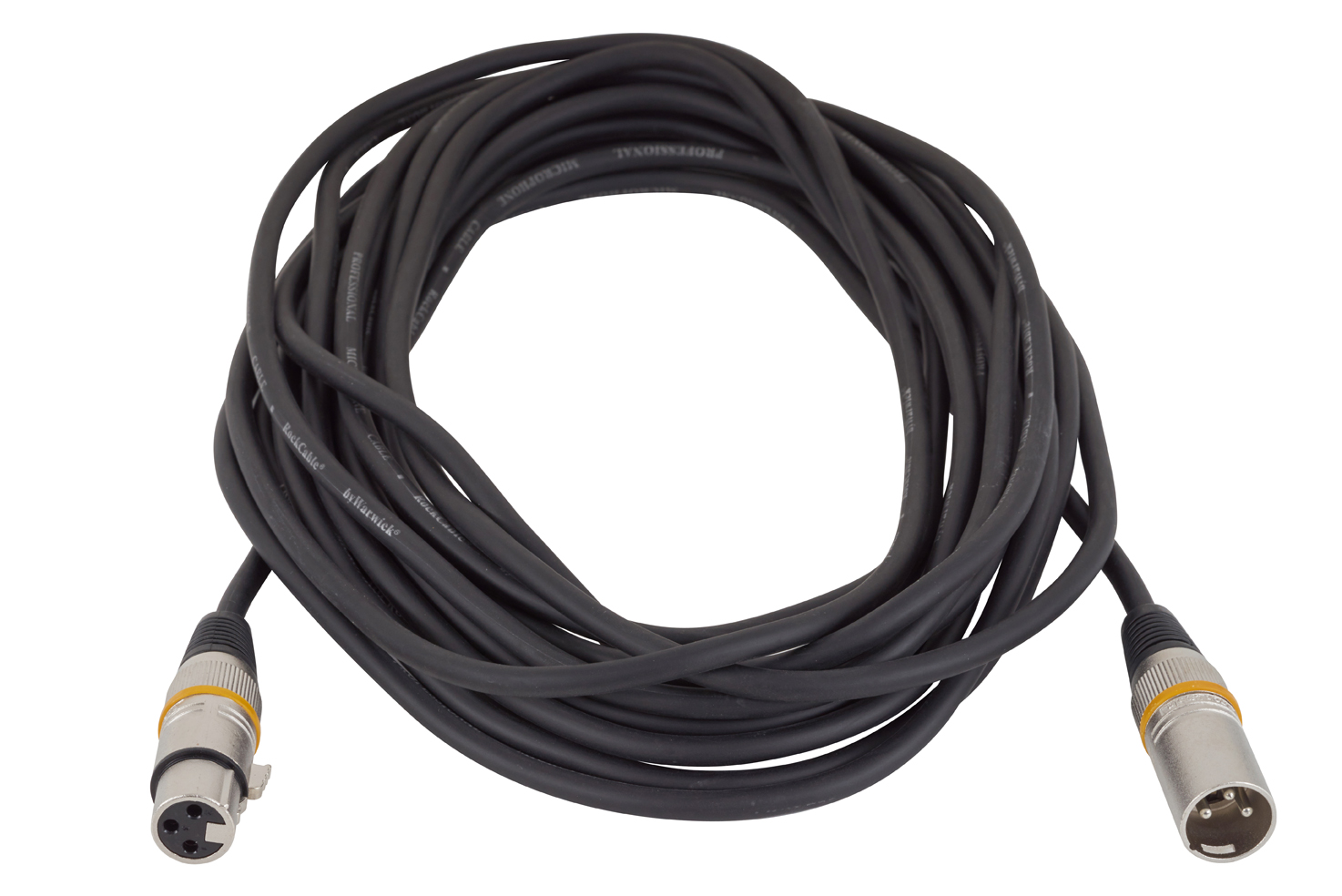 RockCable Microphone Cable - XLR (male) / XLR (female), Color Coded - 9 m / 29.5 ft