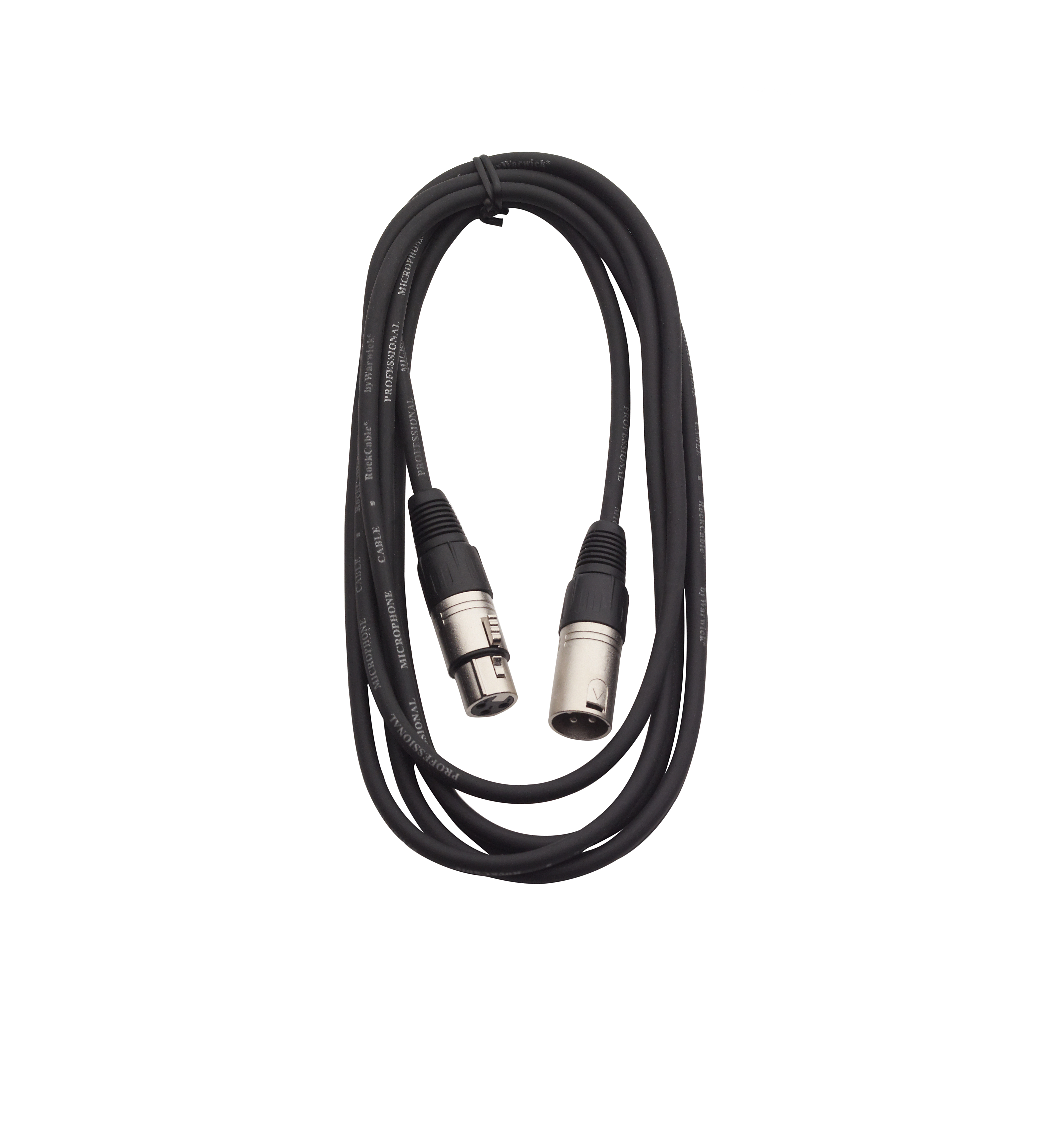 RockCable Microphone Cable - XLR (male) / XLR (female) - 3 m / 9.8 ft