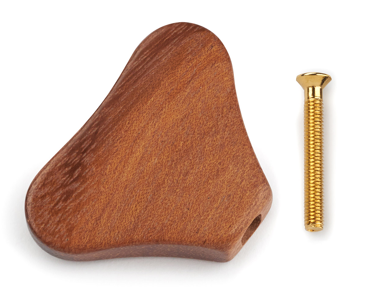 Warwick Parts - Wooden Peg for Warwick Machine Heads - Tigerwood (with Gold Screw)