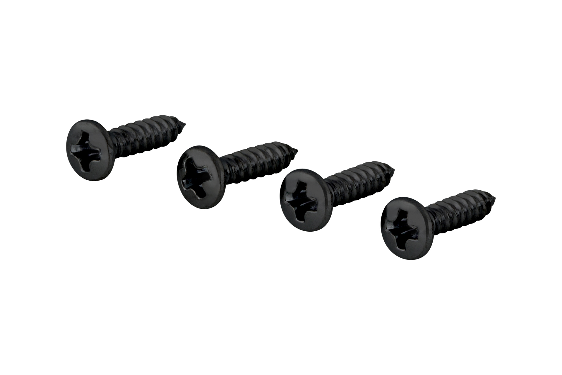 Framus & Warwick Parts - Pickguard Screw, 2,2 mm x 9,5 mm, 4 pcs. - Black