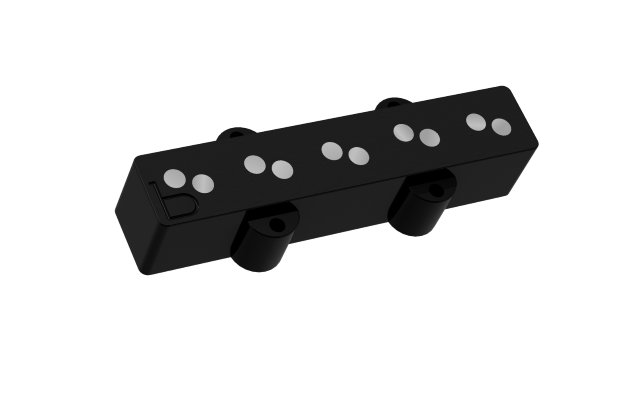 Bartolini 5-String b-axis J-Bass (b-axis J45J-L-19), Bridge, Black