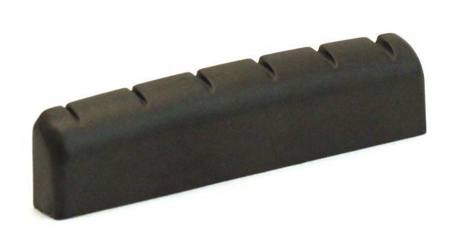 Black TUSQ XL PT-6011-00 - Slotted Guitar Nut (43 mm) - Electric, G-Style, Rounded, Flat