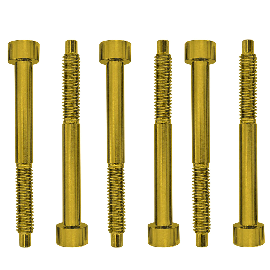Floyd Rose FROSLSGDP - Color Stainless Steel String Lock Screws (6 pcs), Gold