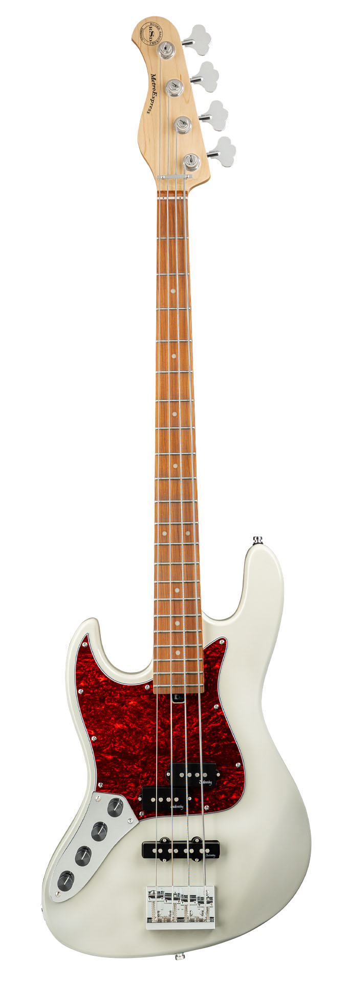 Sadowsky MetroExpress 21-Fret Hybrid P/J Bass, Morado Fingerboard, Lefthand, 4-String - Solid Olympic White High Polish