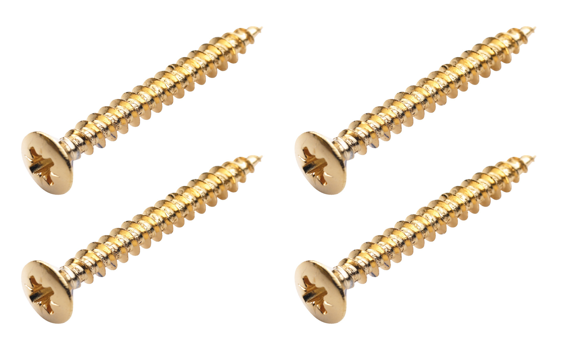 Framus & Warwick Parts - Screws for Bolt-On Necks, 40 mm, 4 pcs. - Gold