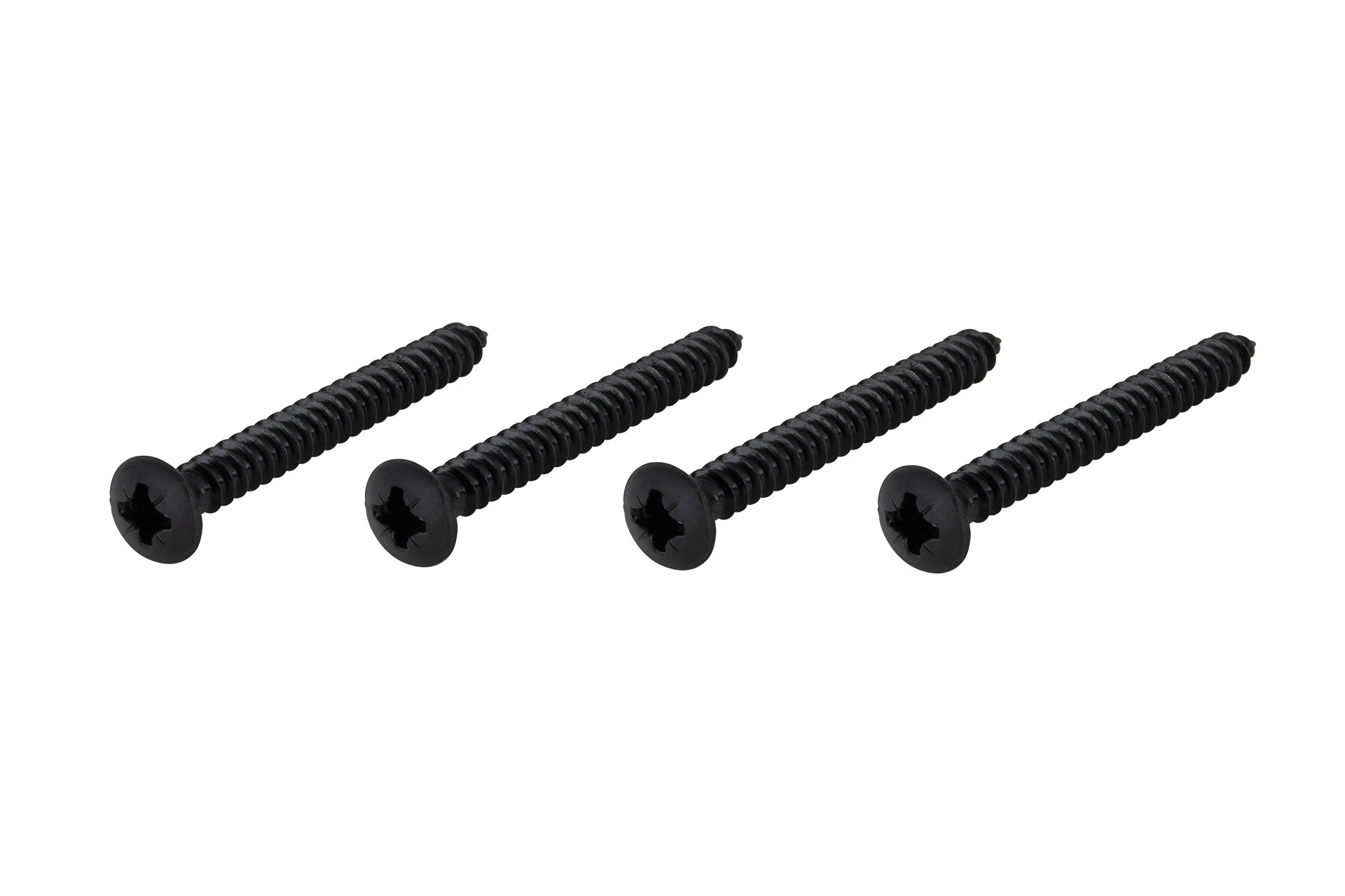 Framus & Warwick Parts - Countersunk Long Screw for Bolt-On Neck, 4,2 mm x 38 mm, 4 pcs. - Black