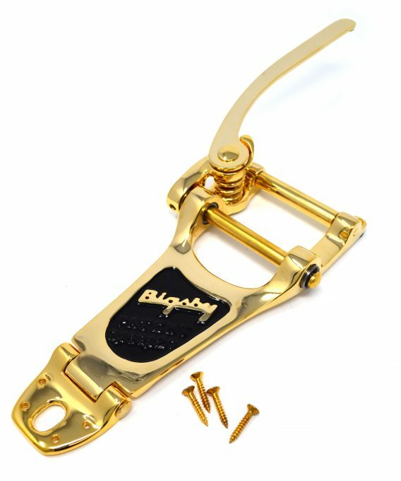 Bigsby B7 Vibrato - Archtop Electric Guitars - Gold, Lefthand