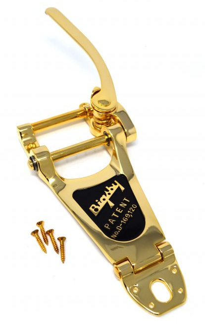 Bigsby B7 Vibrato - Archtop Electric Guitars - Gold