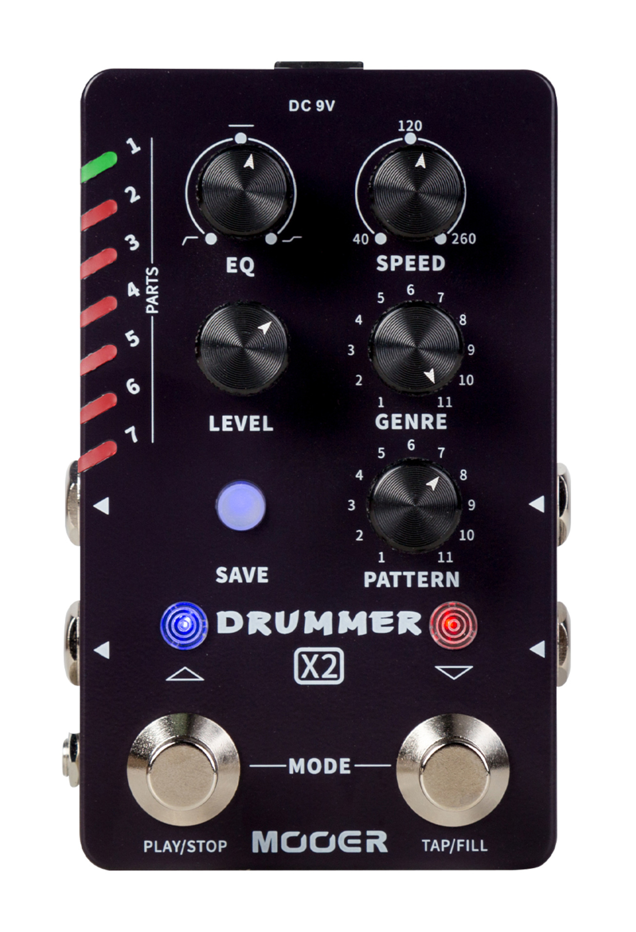 Mooer Drummer X2 - Stereo Drum Machine Pedal