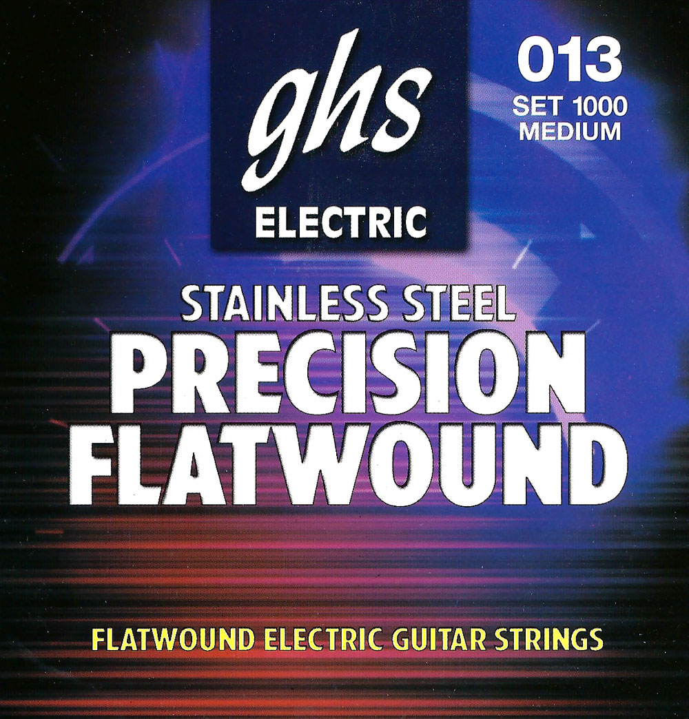 GHS Precison Flatwound - 1000 - Electric Guitar String Set, Ultra Light, .013-.054