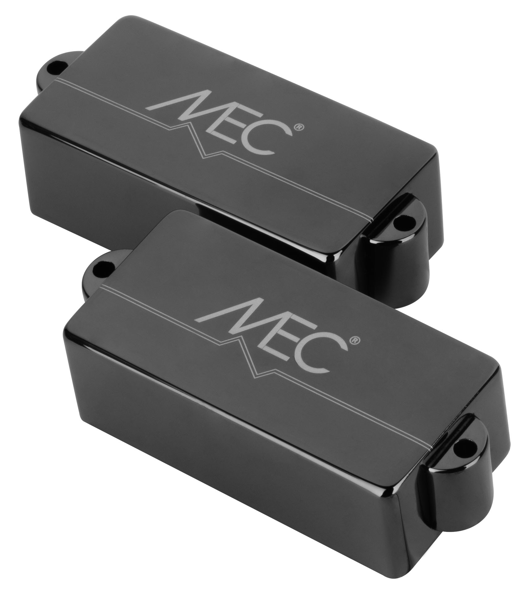 MEC Active P-Style Bass Pickup, Metal Cover, 4-String - Black Chrome